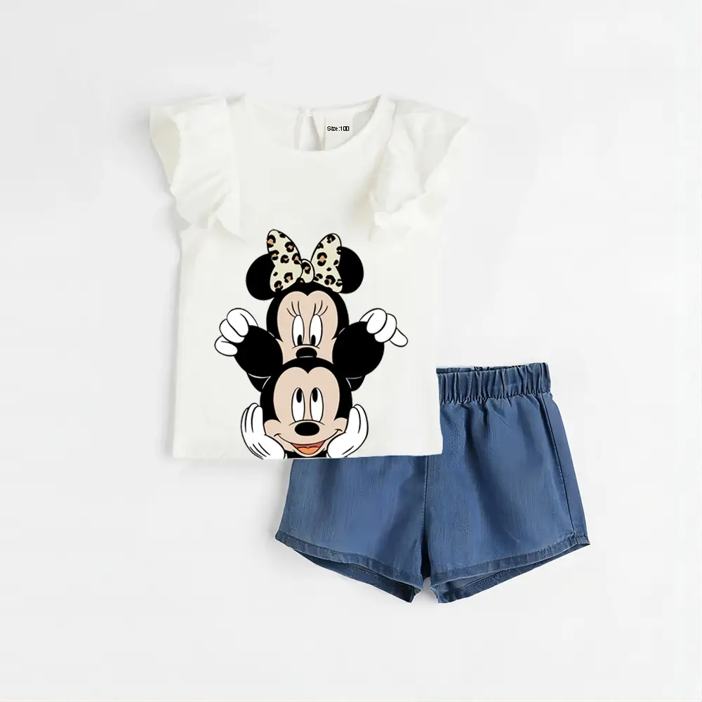2Pcs Summer Baby Girl Clothees Sets Infant Girl Clothing Kids Holiday Clothes Kids Clothes Suit