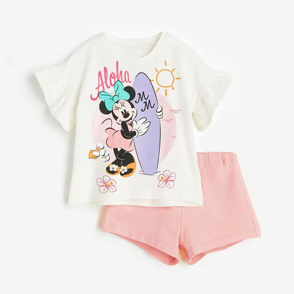 2Pcs Summer Baby Girl Clothees Sets Infant Girl Clothing Kids Holiday Clothes Kids Clothes Suit
