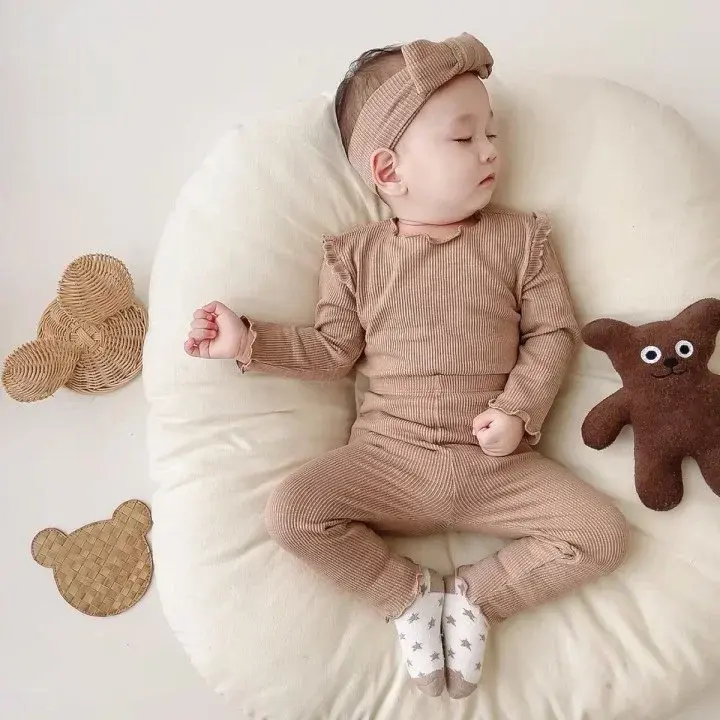 2Pcs Baby Girl Clothes Sets For 0-2Y 100% Cotton Spring Autumn Baby Girl Outfit Sets