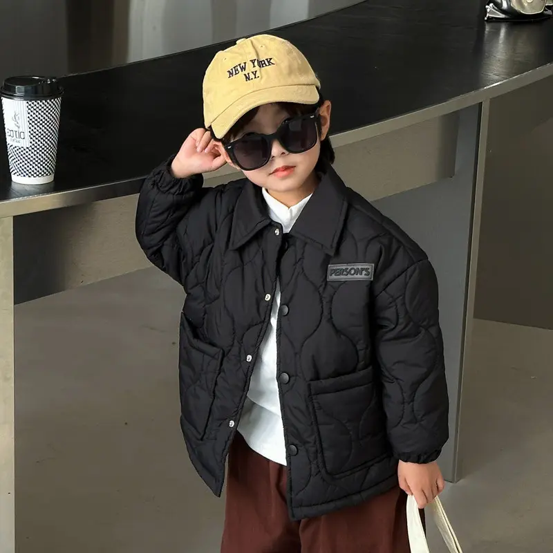 Boys Padded Coats Winter Cotton Jackets Children's Warm Clothing Autumn New Loose Casual Outwear Girls Short Cardigan 3-10 Years