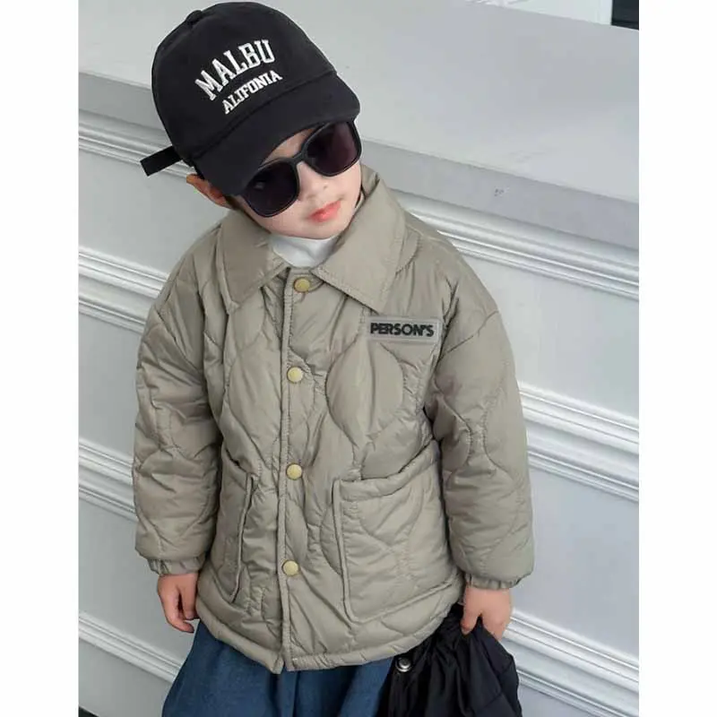 Boys Padded Coats Winter Cotton Jackets Children's Warm Clothing Autumn New Loose Casual Outwear Girls Short Cardigan 3-10 Years