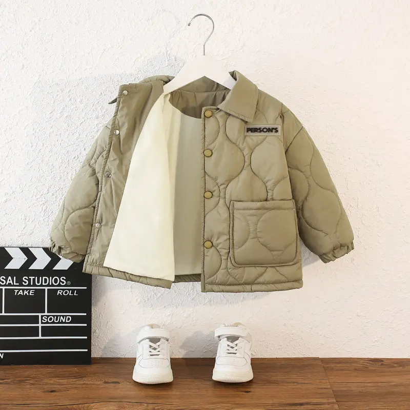 Boys Padded Coats Winter Cotton Jackets Children's Warm Clothing Autumn New Loose Casual Outwear Girls Short Cardigan 3-10 Years