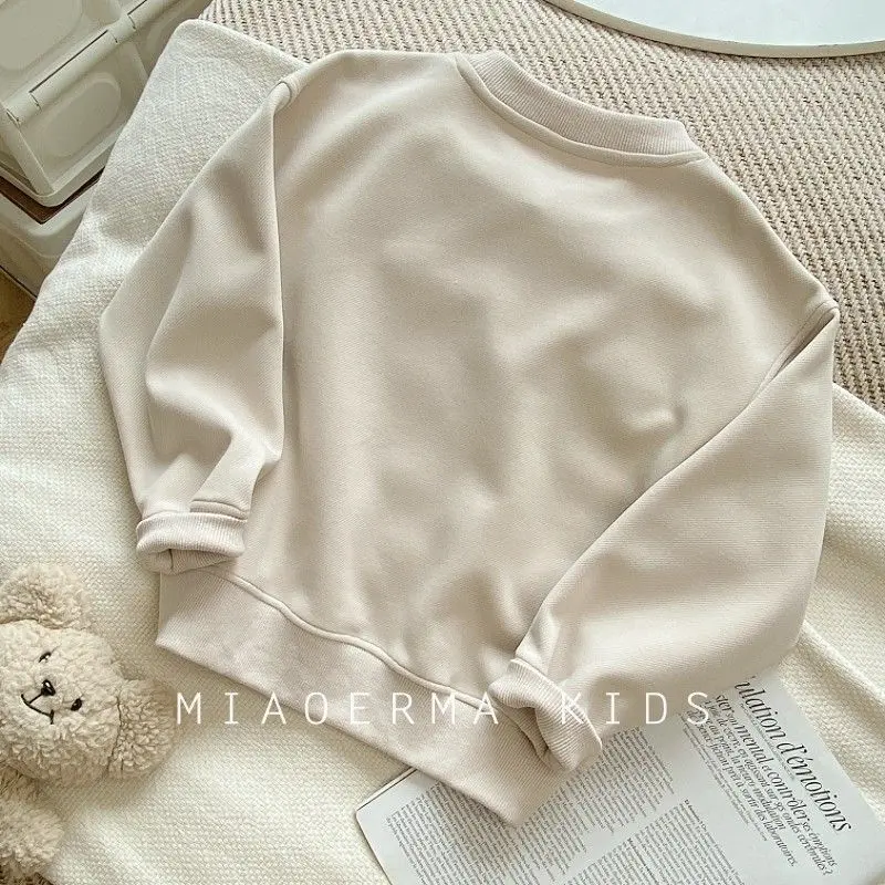 Boys Sweater Girls Warm Jumper Spring Autumn Sportswear New Casual Pullovers Children's Casual Clothes Kids Coat 2-8 Years Old