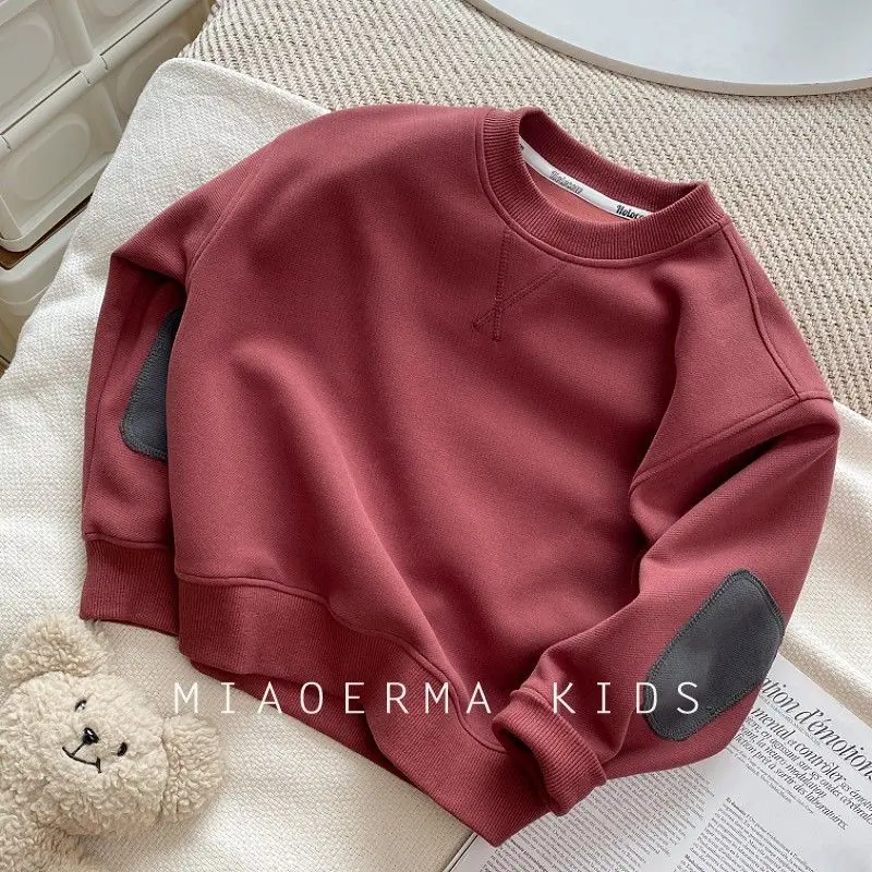 Boys Sweater Girls Warm Jumper Spring Autumn Sportswear New Casual Pullovers Children's Casual Clothes Kids Coat 2-8 Years Old