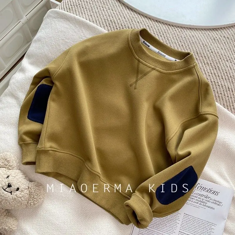 Boys Sweater Girls Warm Jumper Spring Autumn Sportswear New Casual Pullovers Children's Casual Clothes Kids Coat 2-8 Years Old