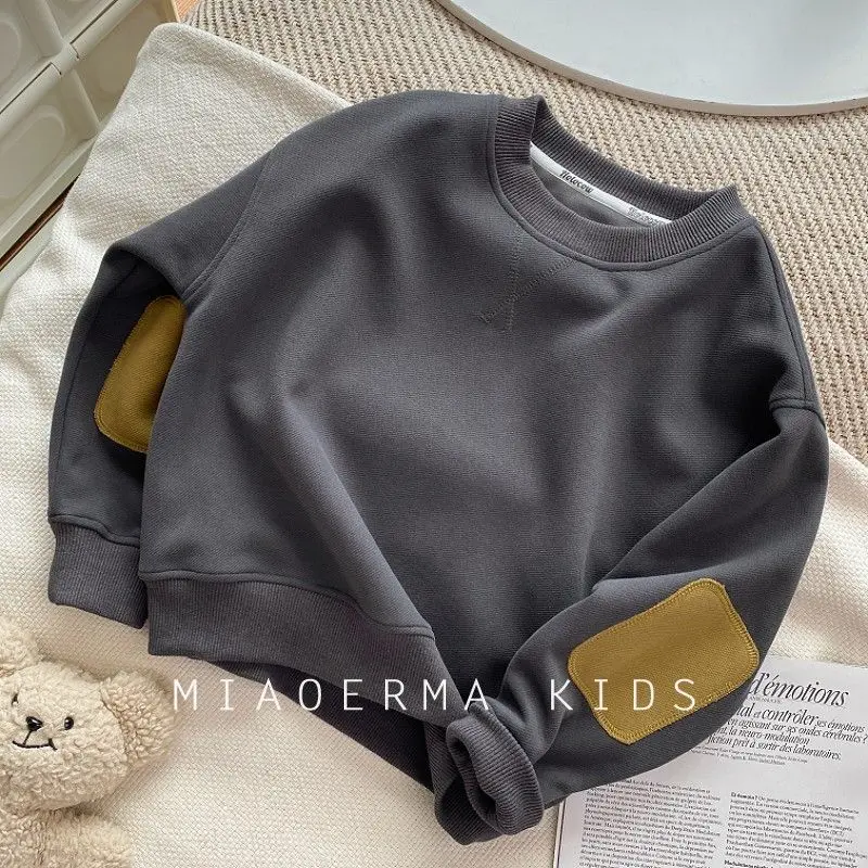 Boys Sweater Girls Warm Jumper Spring Autumn Sportswear New Casual Pullovers Children's Casual Clothes Kids Coat 2-8 Years Old