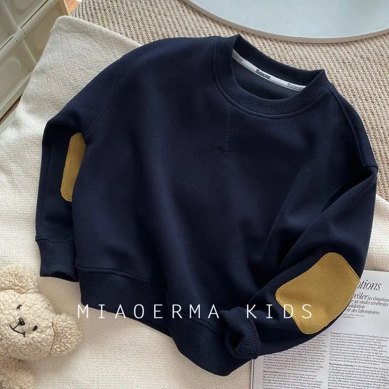 Boys Sweater Girls Warm Jumper Spring Autumn Sportswear New Casual Pullovers Children's Casual Clothes Kids Coat 2-8 Years Old