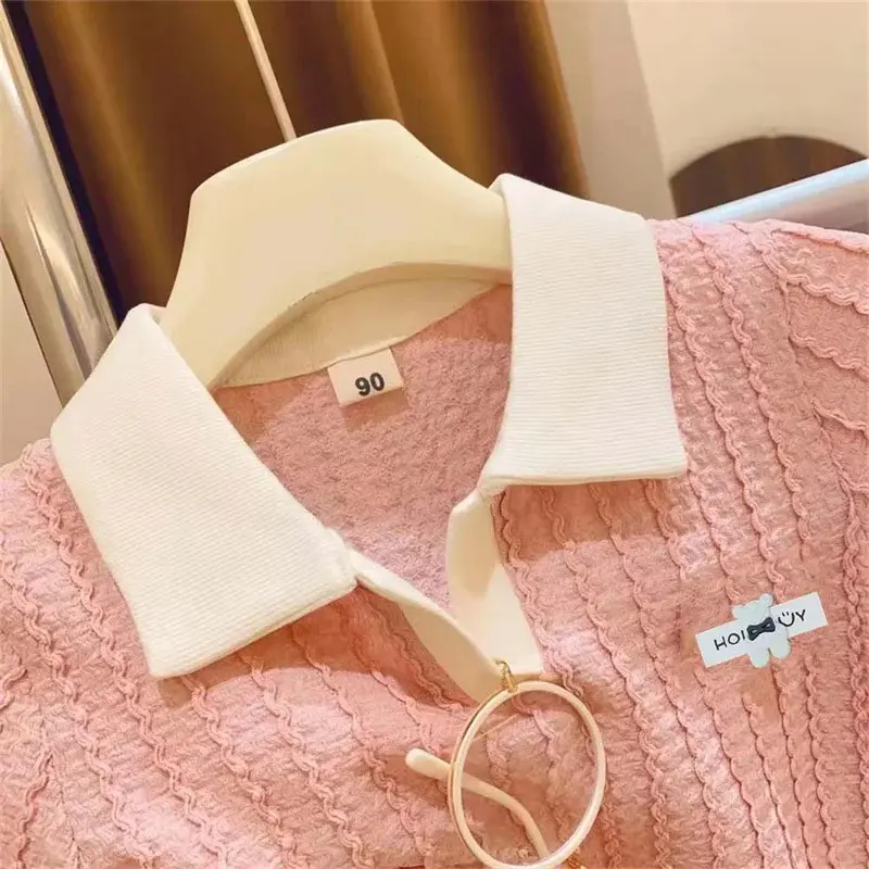 Girls Clothes Sets Baby Cute Sweet Suit Kids Casual Short Sleeve Top Pant 2Pcs Summer New Children Sweet Fashion Outfit  2-10Y