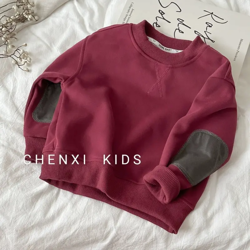 Boys Sweatshirt Girls Warm Jumper Autumn Loose Sportswear New Spring Casual Pullovers Children's Clothes Kids Coat 2-8 Years Old