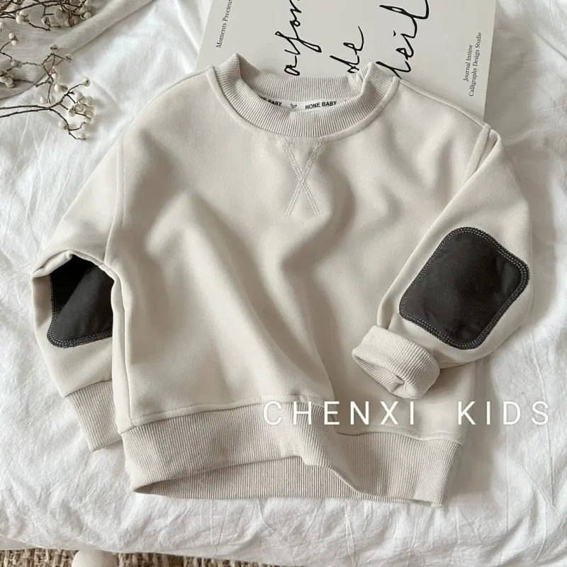Boys Sweatshirt Girls Warm Jumper Autumn Loose Sportswear New Spring Casual Pullovers Children's Clothes Kids Coat 2-8 Years Old