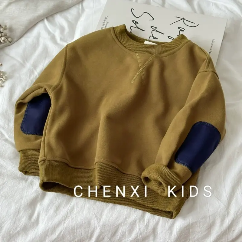 Boys Sweatshirt Girls Warm Jumper Autumn Loose Sportswear New Spring Casual Pullovers Children's Clothes Kids Coat 2-8 Years Old