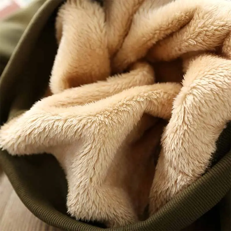 Boys' Padded Sweatshirt Winter Thickened Coat Kids Hooded Lambswool Outerwear Autumn New Children's Fleece Warm Pullover 5-14Y