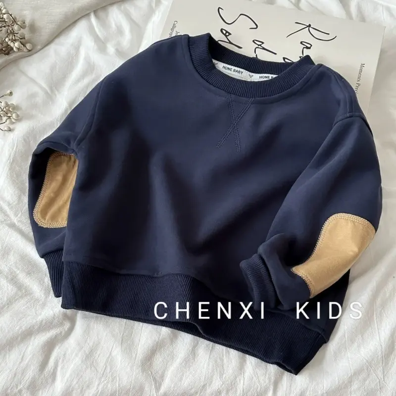 Boys Sweatshirt Girls Warm Jumper Autumn Loose Sportswear New Spring Casual Pullovers Children's Clothes Kids Coat 2-8 Years Old