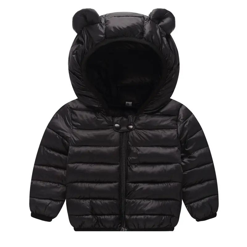 Winter Baby Girls Down Coat Boys Cartoon Jacket Kids Warm Hooded Outerwear New Autumn Light Cotton Clothes Children's Casual Top