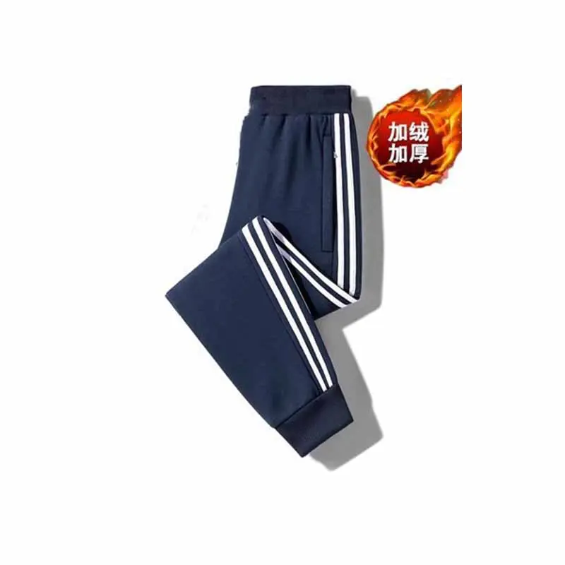 Girls Padded Thickened Pants Boys One Fleece Warm Sweatpants Autumn Winter New Children's Casual Sweatpants 3-10 Years Old
