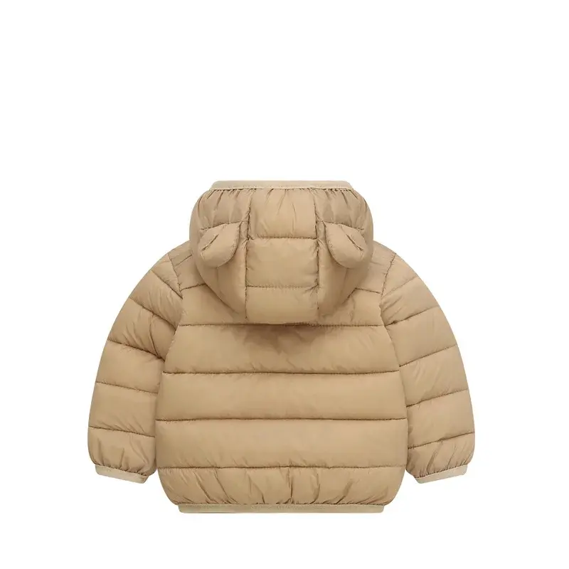 Winter Warm Down Coat Boys Hooded Jackets Autumn New Children Cotton Clothing Girls Thickened Casual Zipper Outerwear 2-6Y