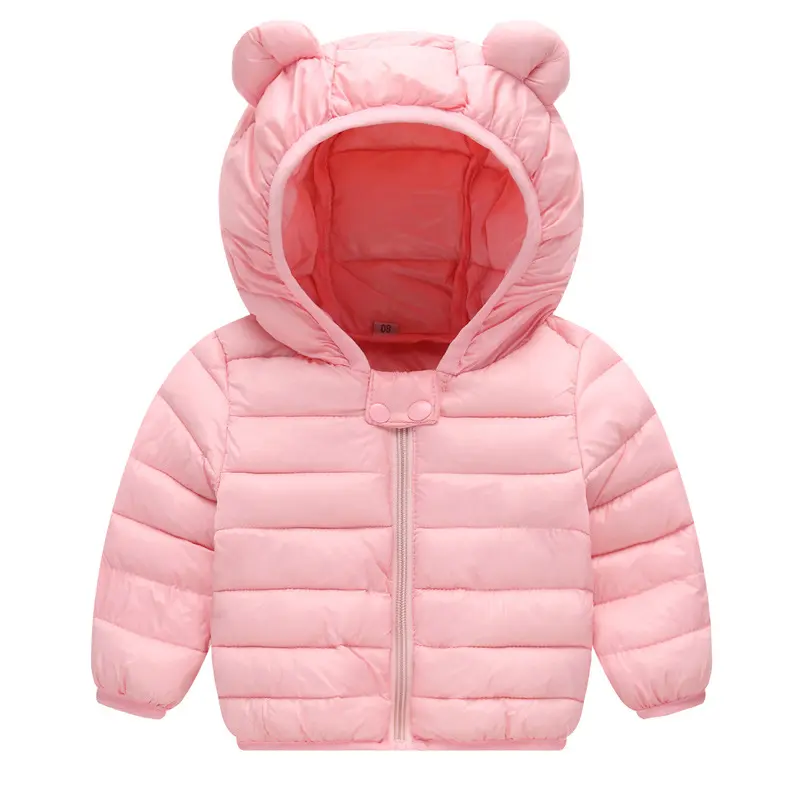 Winter Baby Girls Down Coat Boys Cartoon Jacket Kids Warm Hooded Outerwear New Autumn Light Cotton Clothes Children's Casual Top