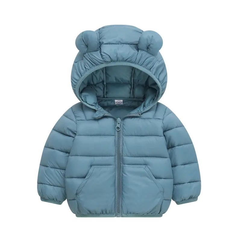 Winter Warm Down Coat Boys Hooded Jackets Autumn New Children Cotton Clothing Girls Thickened Casual Zipper Outerwear 2-6Y
