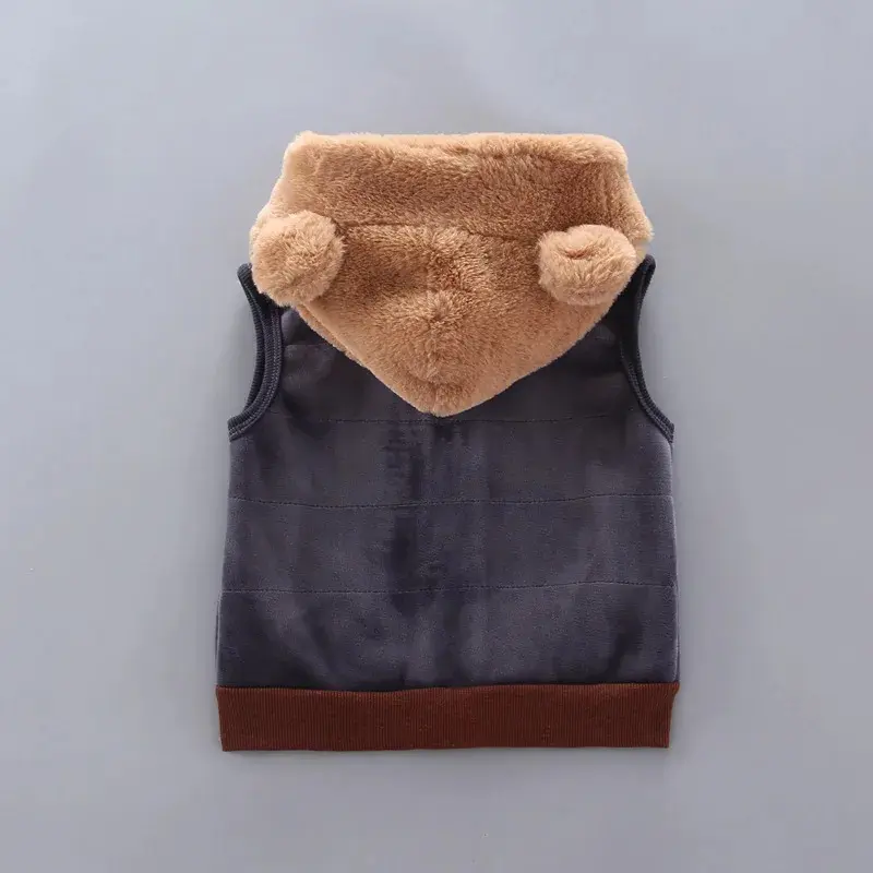 Baby Boys Girls Clothing Sets Winter Thick Warm Suit Autumn Cotton Hooded Sweater Pant 3Pcs Kid Cartoon Cute Bear Outfits 12M-4Y