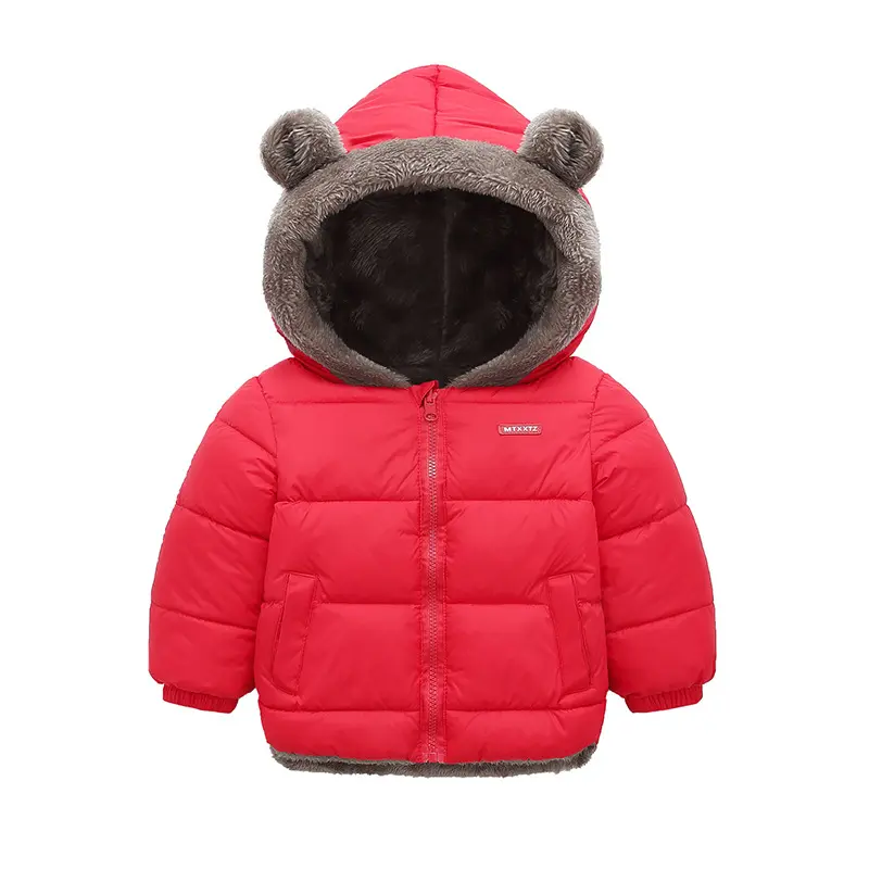 Boys Thickened Coat Girls Padded Jacket Winter Warm Hooded Outwears Autumn Children Casual  Cotton Clothes New Fashion Overcoat