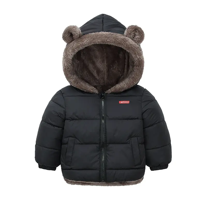 Boys Thickened Coat Girls Padded Jacket Winter Warm Hooded Outwears Autumn Children Casual  Cotton Clothes New Fashion Overcoat