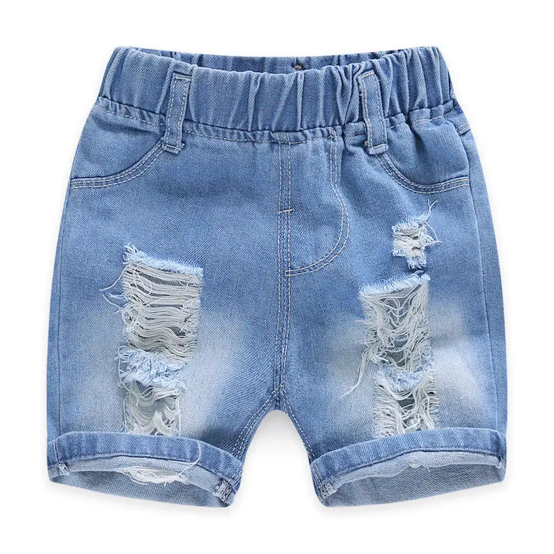 Boys Shorts Jeans Baby Summer Printing Denim Pants New Kids Cotton Casual Short Pants Children Trousers 2-8 Years Old