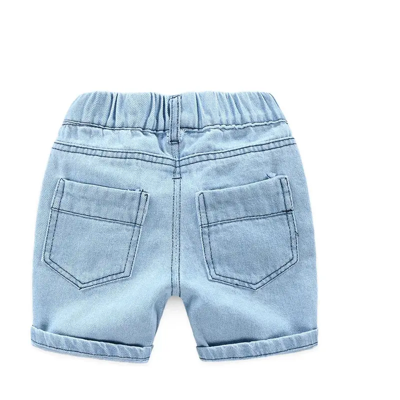 Boys Shorts Jeans Baby Summer Printing Denim Pants New Kids Cotton Casual Short Pants Children Trousers 2-8 Years Old