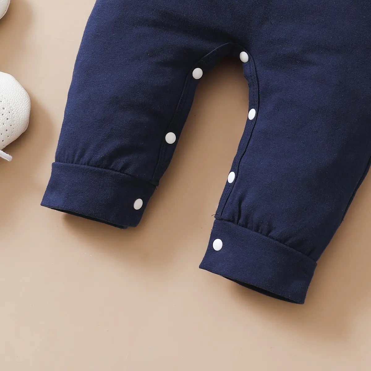 0-12 Months Newborn Baby Boy Bodysuit Toddler Baby Romper Long Sleeves Letter Print Jumpsuit+Hat Fashion Cute Style Daily Wear