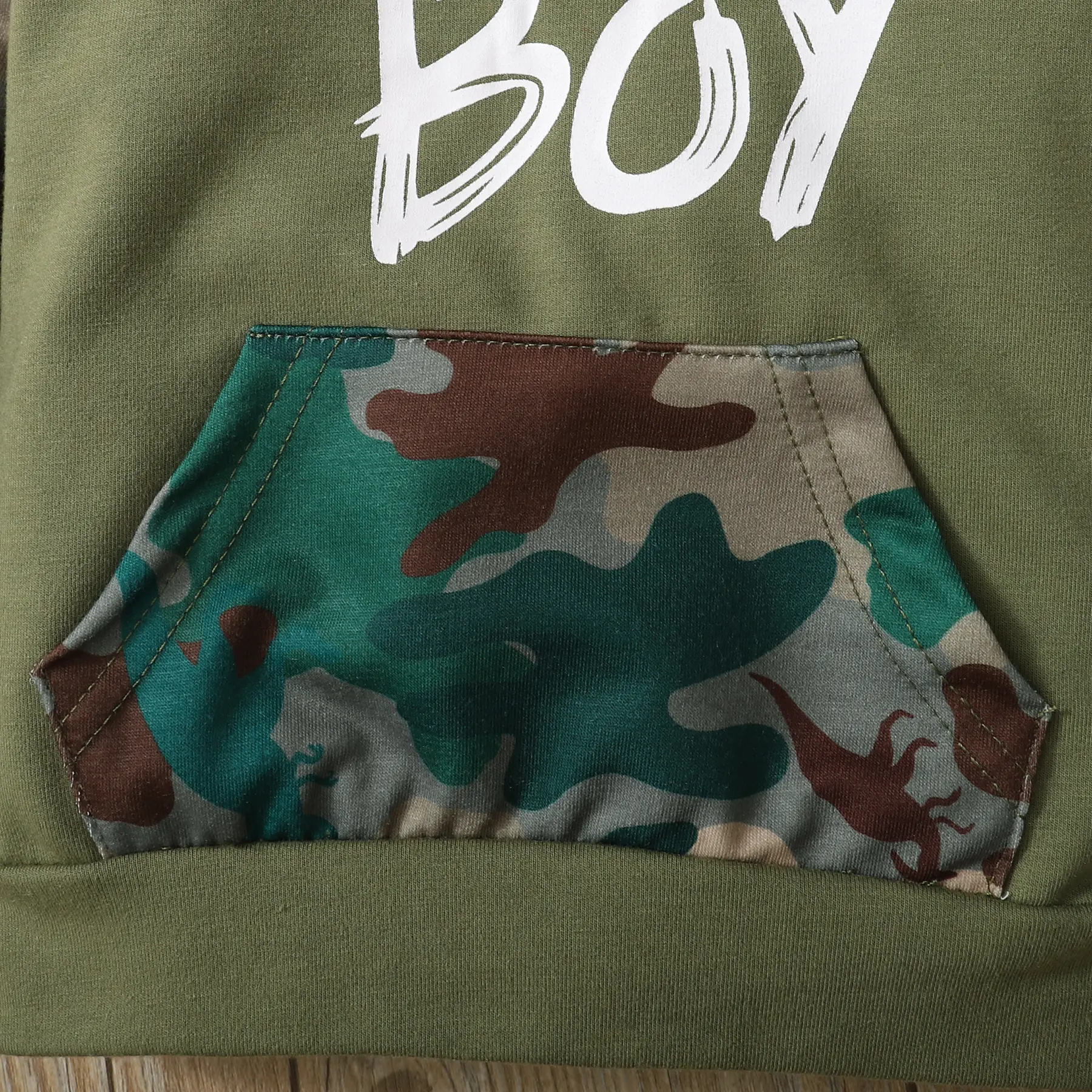 Children Boy Set Alphabet Splicing Camouflage Long Sleeve+Pants Casual 2Pcs/Set 1-4 Years old Boys' Spring  Autumn Fashion Set