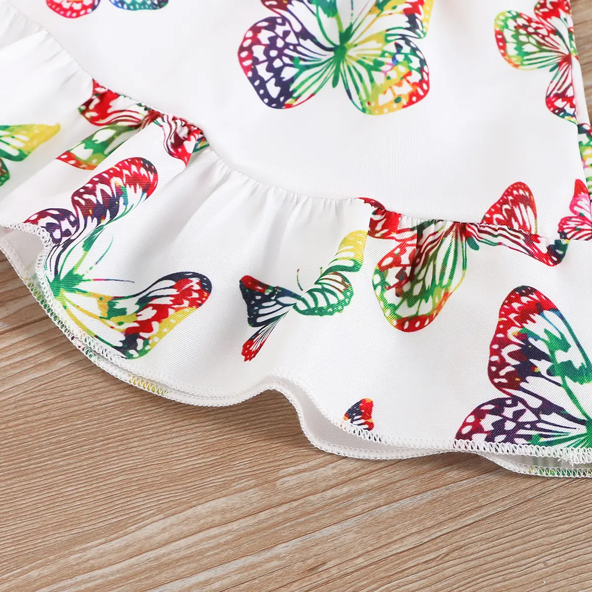 New pattern lovely Baby Girls  Colorful Butterfly Dress is Suitable for Summer Dresses for Female Babies aged 0-12 Months