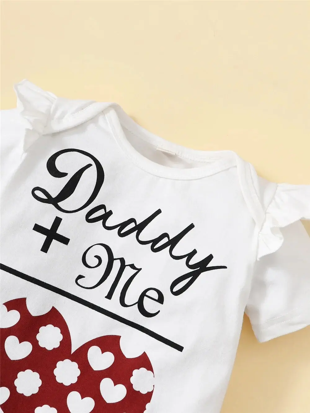 3PCS Clothing Suit Newborn Baby Girl Love Short Sleeve Bodysuit+Love Shorts Summer Toddler Girl Fashion Outfit for 0-18 Months