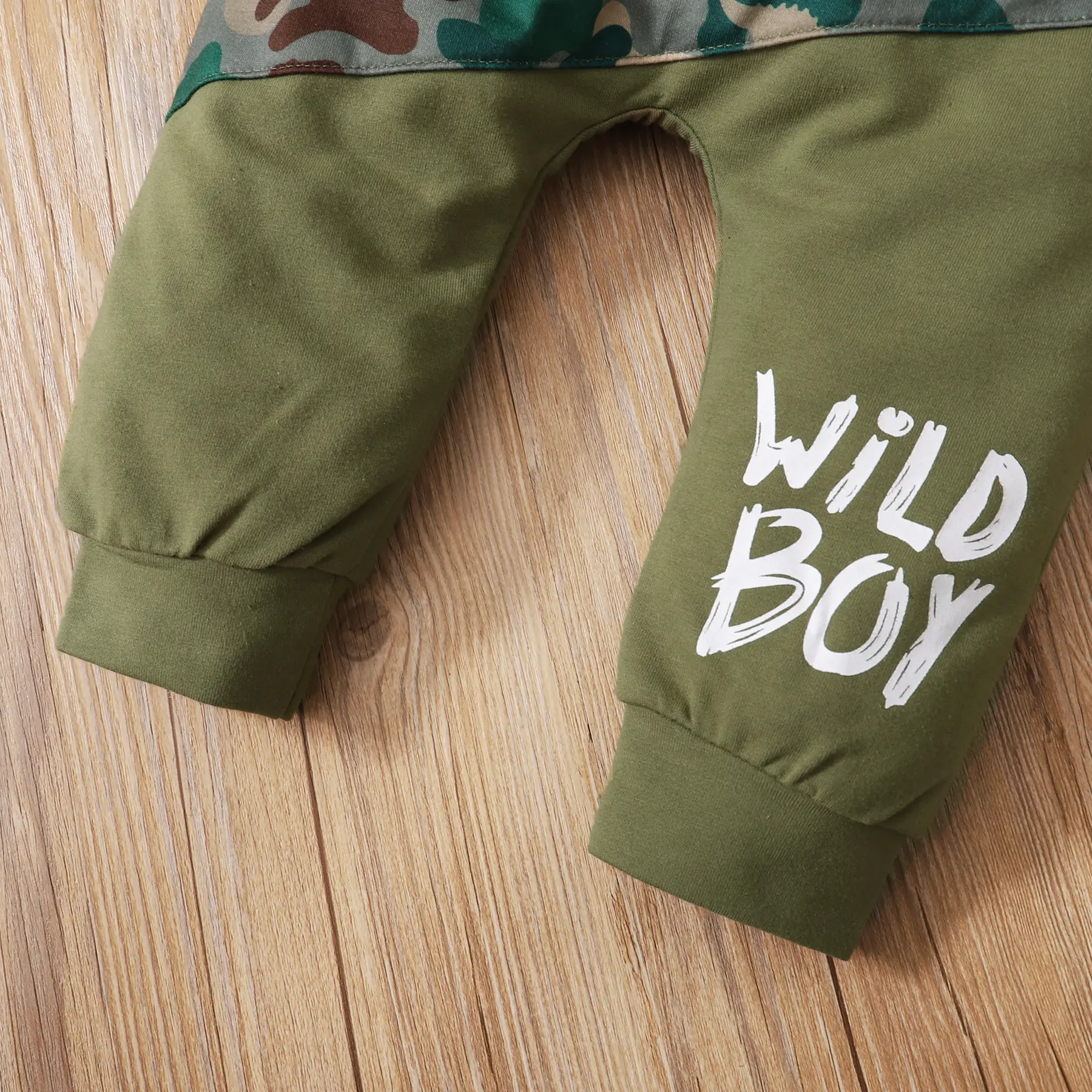 Children Boy Set Alphabet Splicing Camouflage Long Sleeve+Pants Casual 2Pcs/Set 1-4 Years old Boys' Spring  Autumn Fashion Set