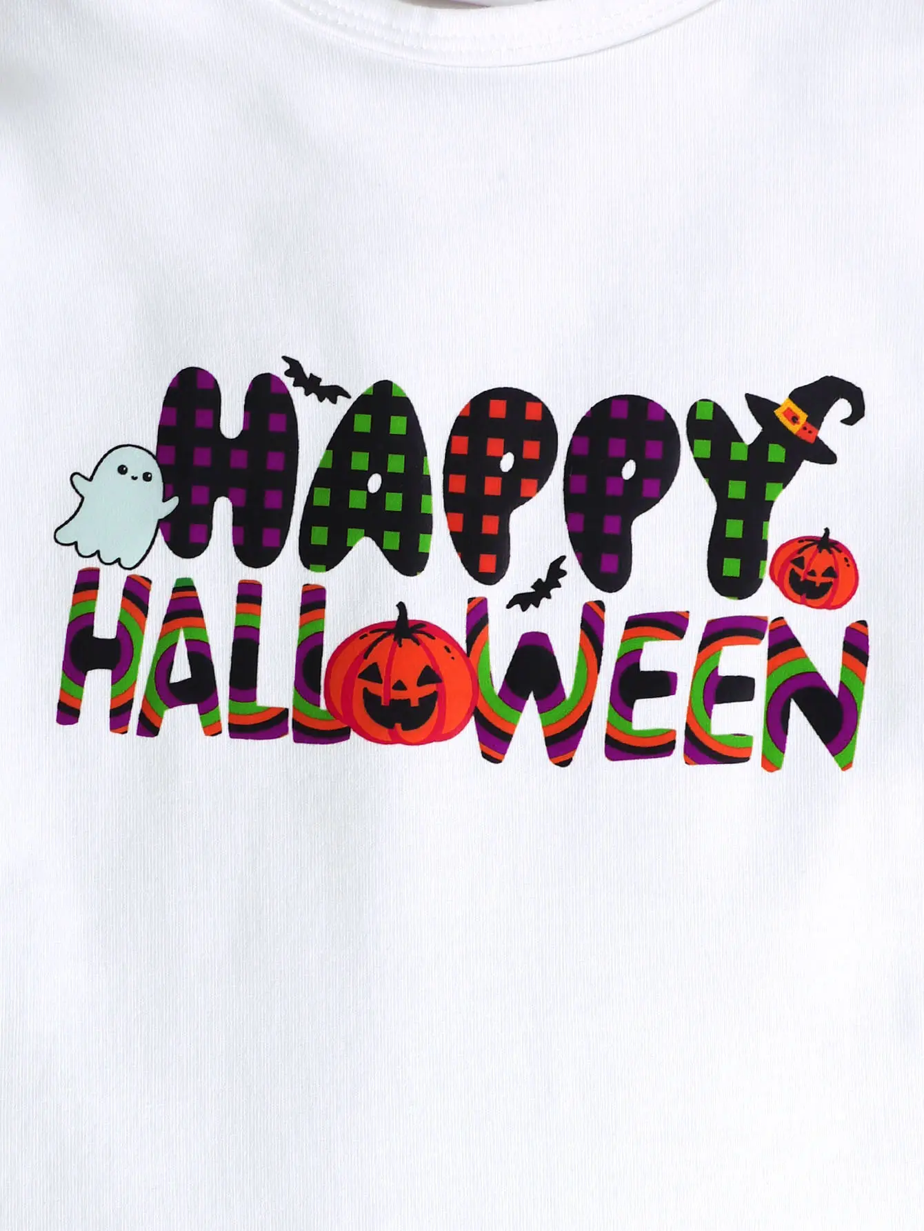 Newborn Round Neck Letter Pumpkin Printing Halloween Baby girl Bodysuit  fit 0-12 Months Baby Cotton Comfort Crawling Suit