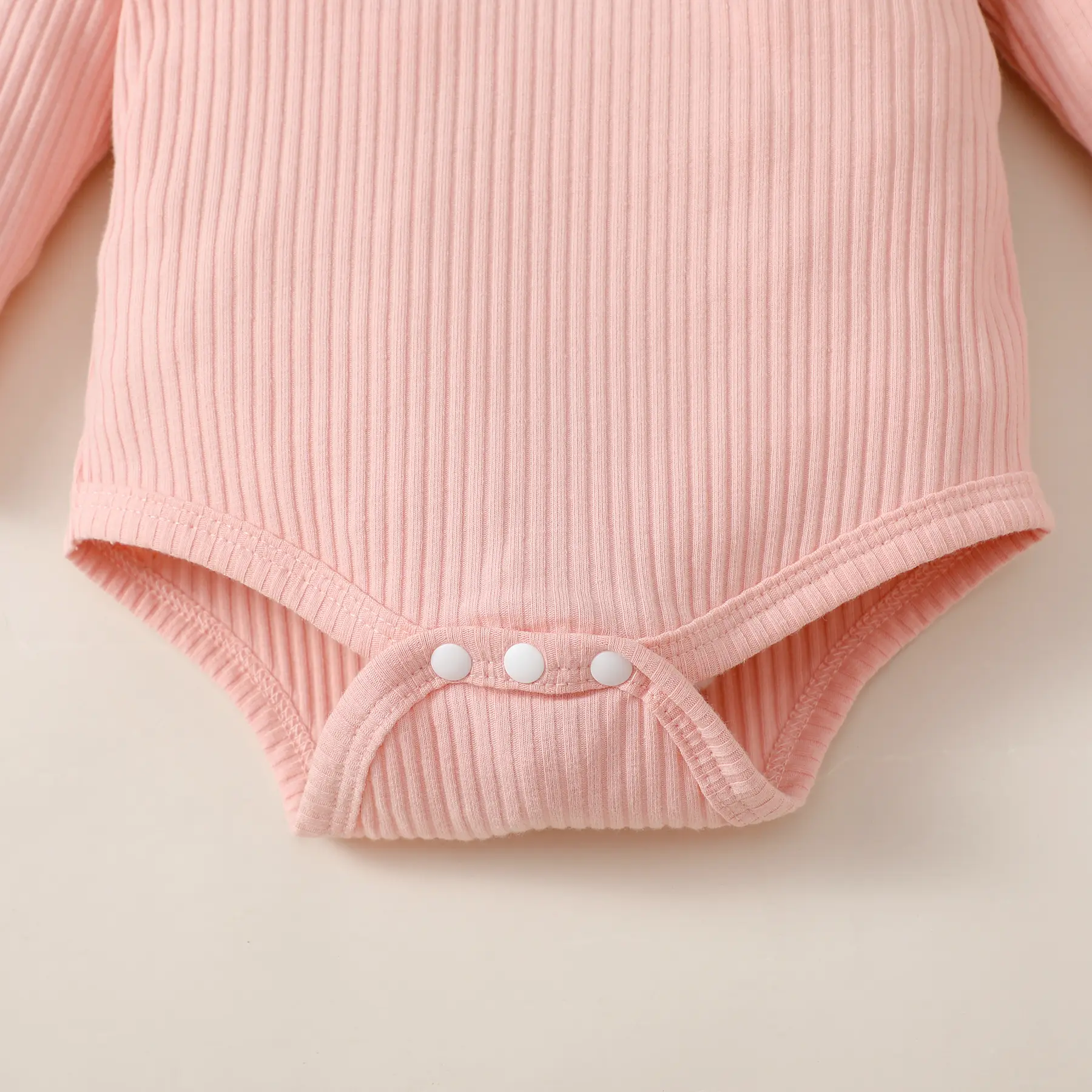 3Pcs Baby girl Round neck lace Bodysuit+Printed pants+Bow Headband Baby Spring and Autumn Set for Female Babies Aged 0-18 Months