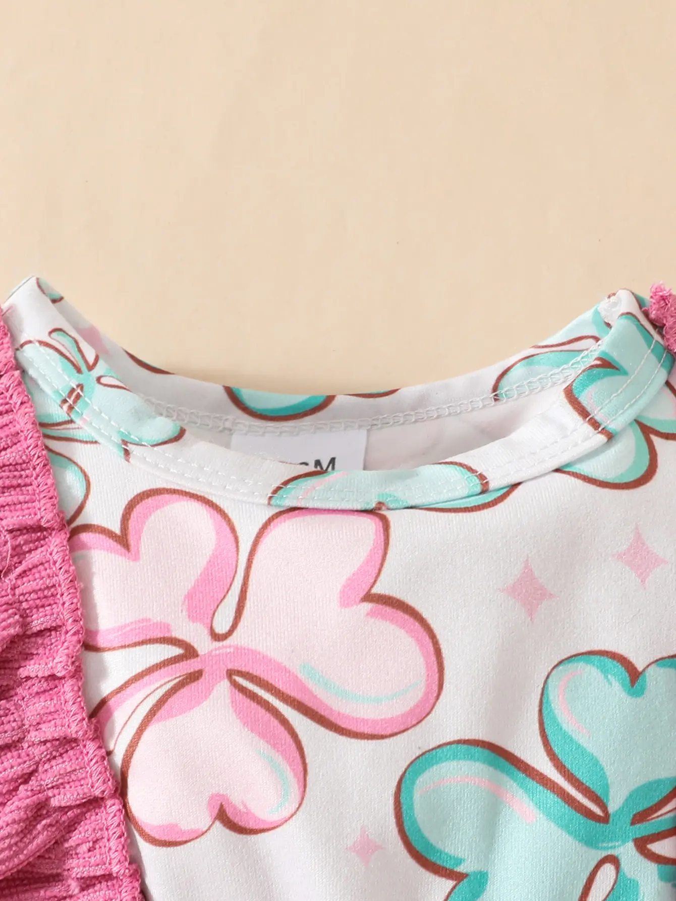 Baby Girl Spring and Autumn Dress Four Leaf Clover Ruffle Fashion Dress 0-18 Months Cute Baby Girl Long Sleeve Corduroy Dress