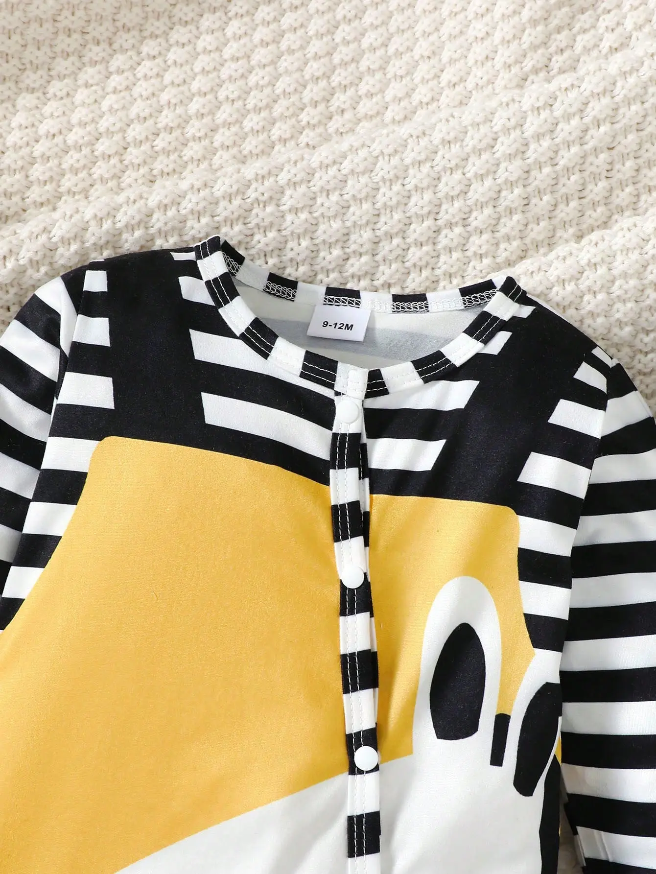 3Pcs  Newborn Baby Boy Striped Zebra Bodysuit+Hat+Drool towel Baby Set fit 0-18 Months Cute  Babies Autumn Bodysuit