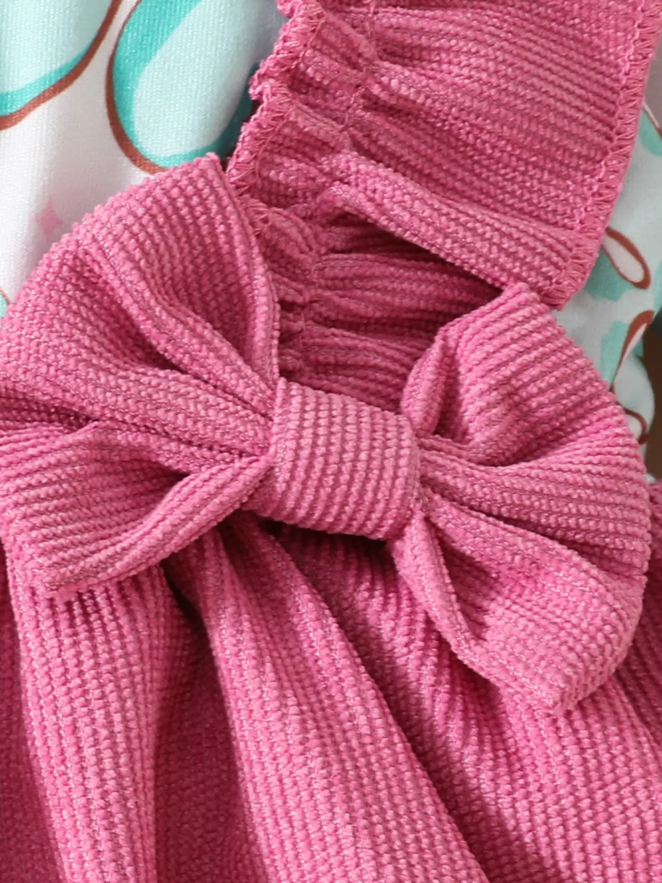 Baby Girl Spring and Autumn Dress Four Leaf Clover Ruffle Fashion Dress 0-18 Months Cute Baby Girl Long Sleeve Corduroy Dress