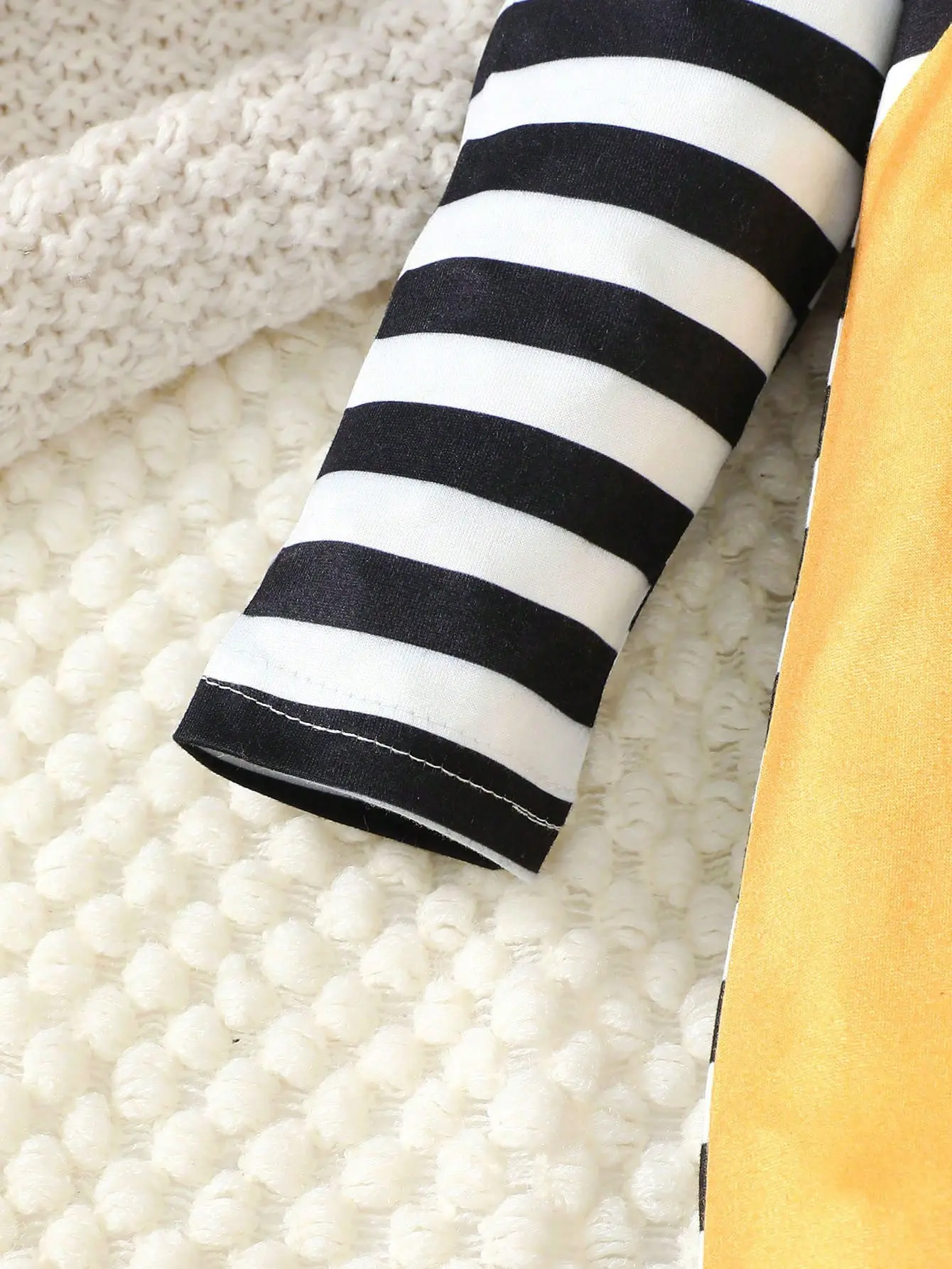 3Pcs  Newborn Baby Boy Striped Zebra Bodysuit+Hat+Drool towel Baby Set fit 0-18 Months Cute  Babies Autumn Bodysuit