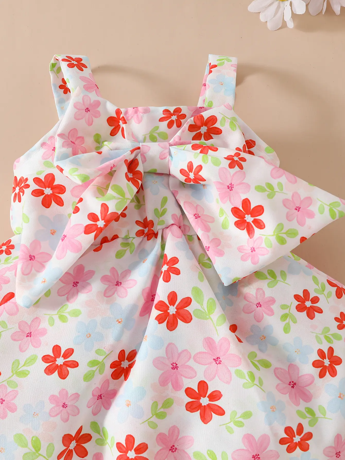 Baby girl Red floral bow Bodysuit+Headband baby clothing 0-18 months cute baby girl summer casual dress