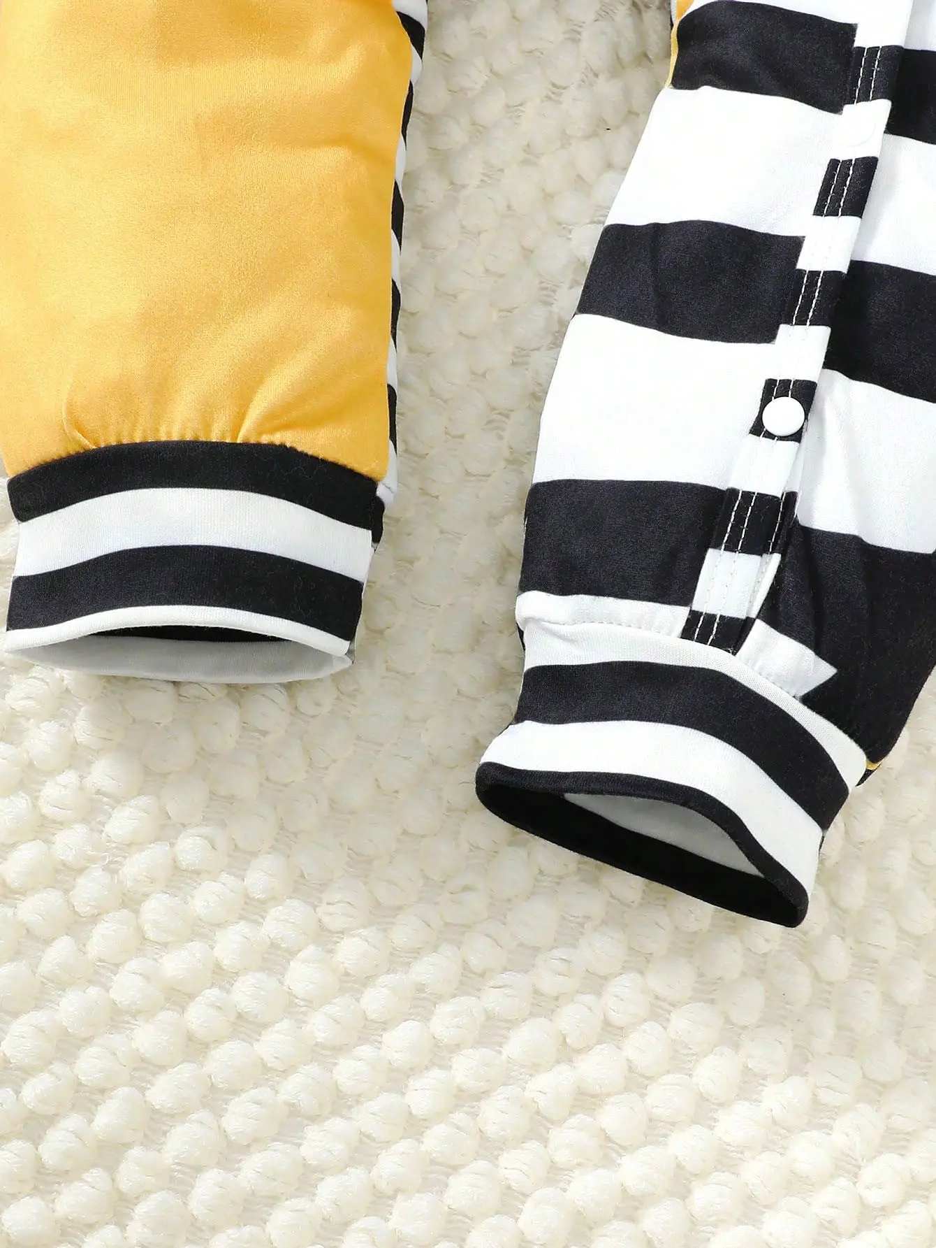 3Pcs  Newborn Baby Boy Striped Zebra Bodysuit+Hat+Drool towel Baby Set fit 0-18 Months Cute  Babies Autumn Bodysuit
