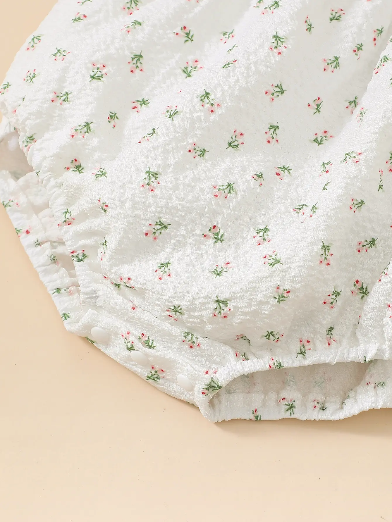 0-18 Months Baby Girl Small Floral Flying sleeves Bodysuit Cute Baby Girl Summer Comfortable Casual Romper  Baby Clothing