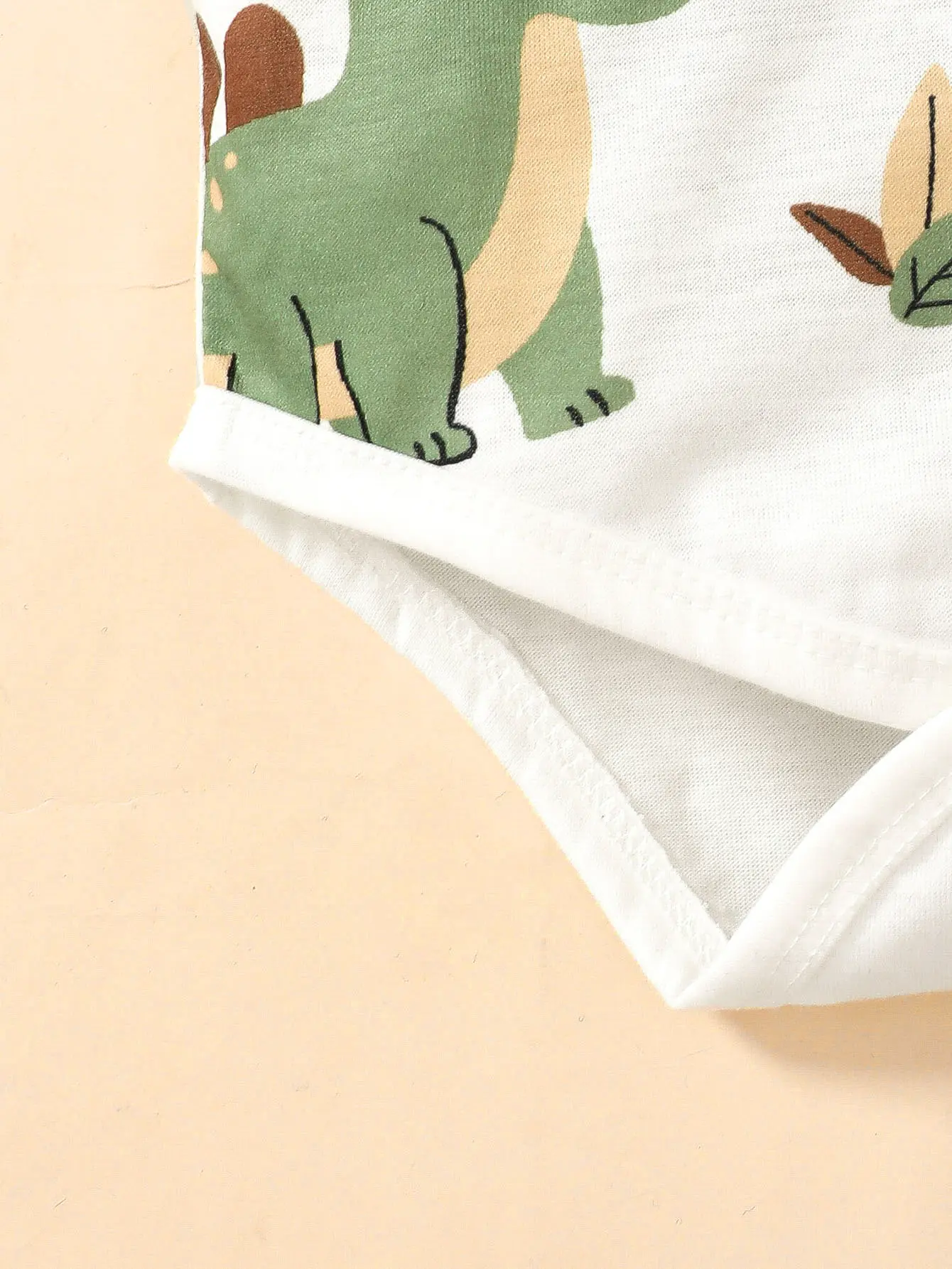 3Pcs Baby Boy Cartoon Dinosaur Print Jumpsuit+Pants+Hat Three Piece Set suitable 0-6 Months Newborn Spring and Autumn Set
