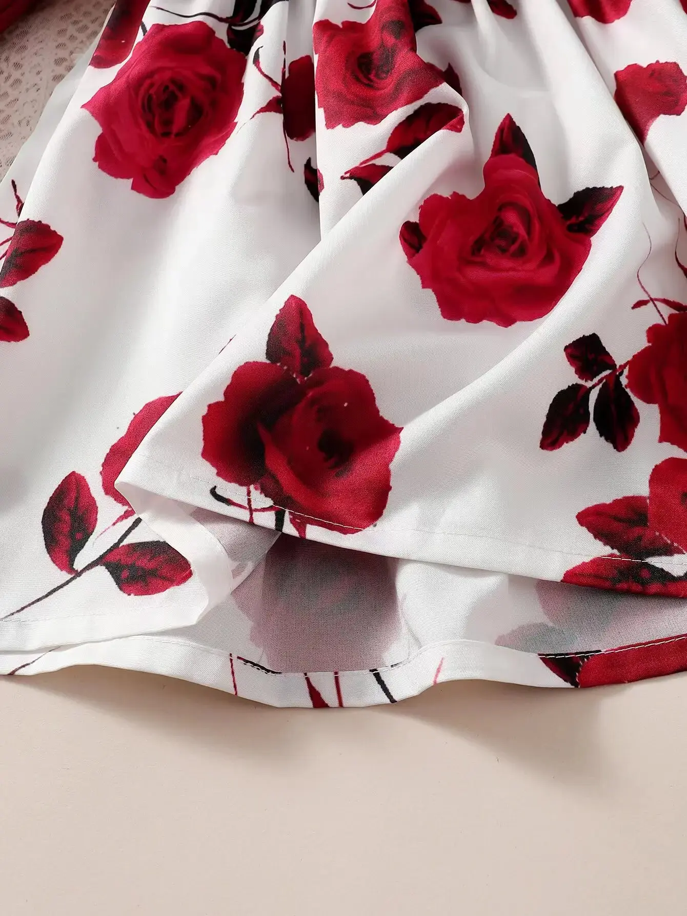 1-7 Years Fashion Dress for Children Girls Long Sleeved Flower Skirt with Belt Birthday Party Wear Outfits New Year's Clothing