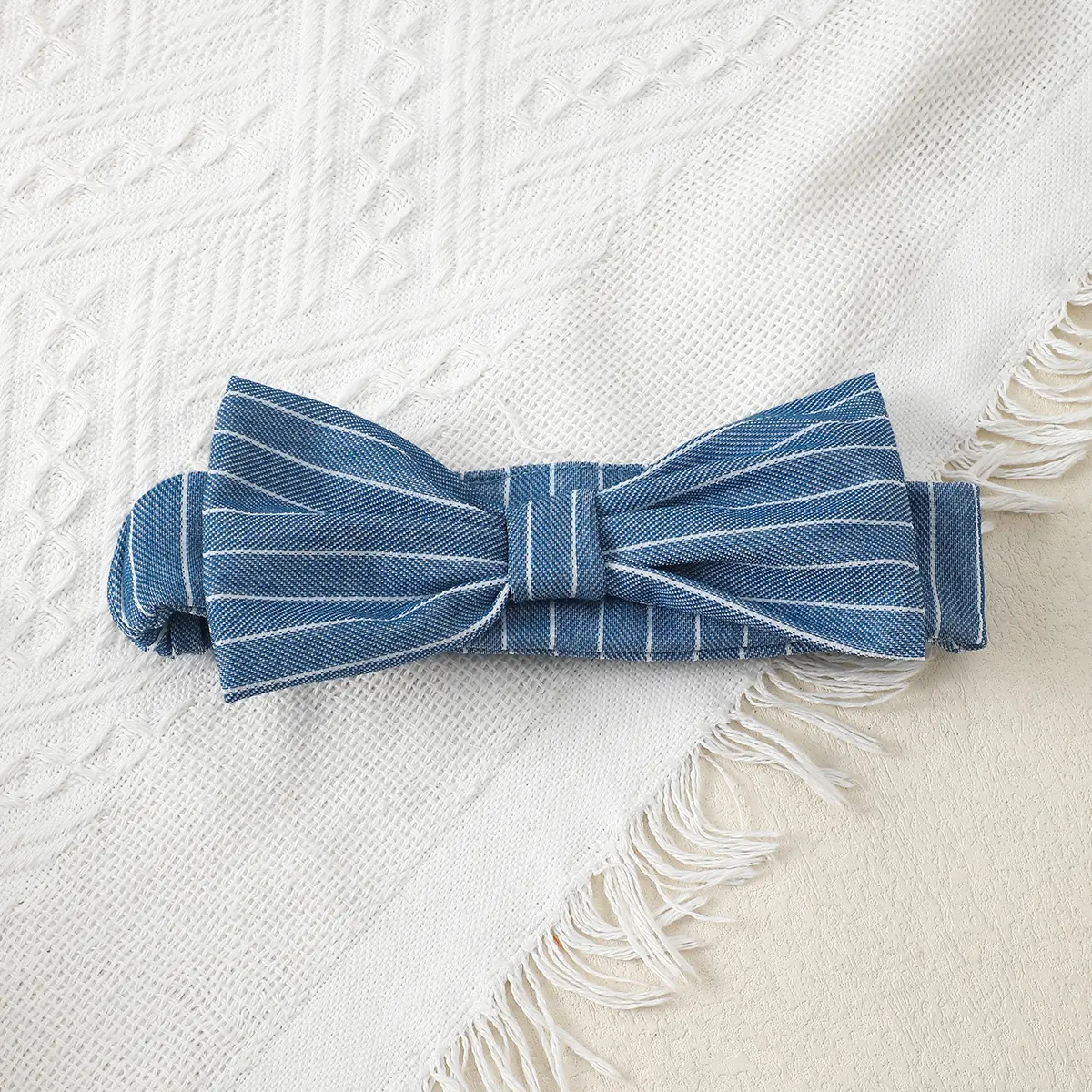 Newborn Children Baby girl Jumpsuit Blue Suspender Bow Stripe Summer Jumpsuit 0-18 Months Baby Girl Crawling Suit Baby Clothes