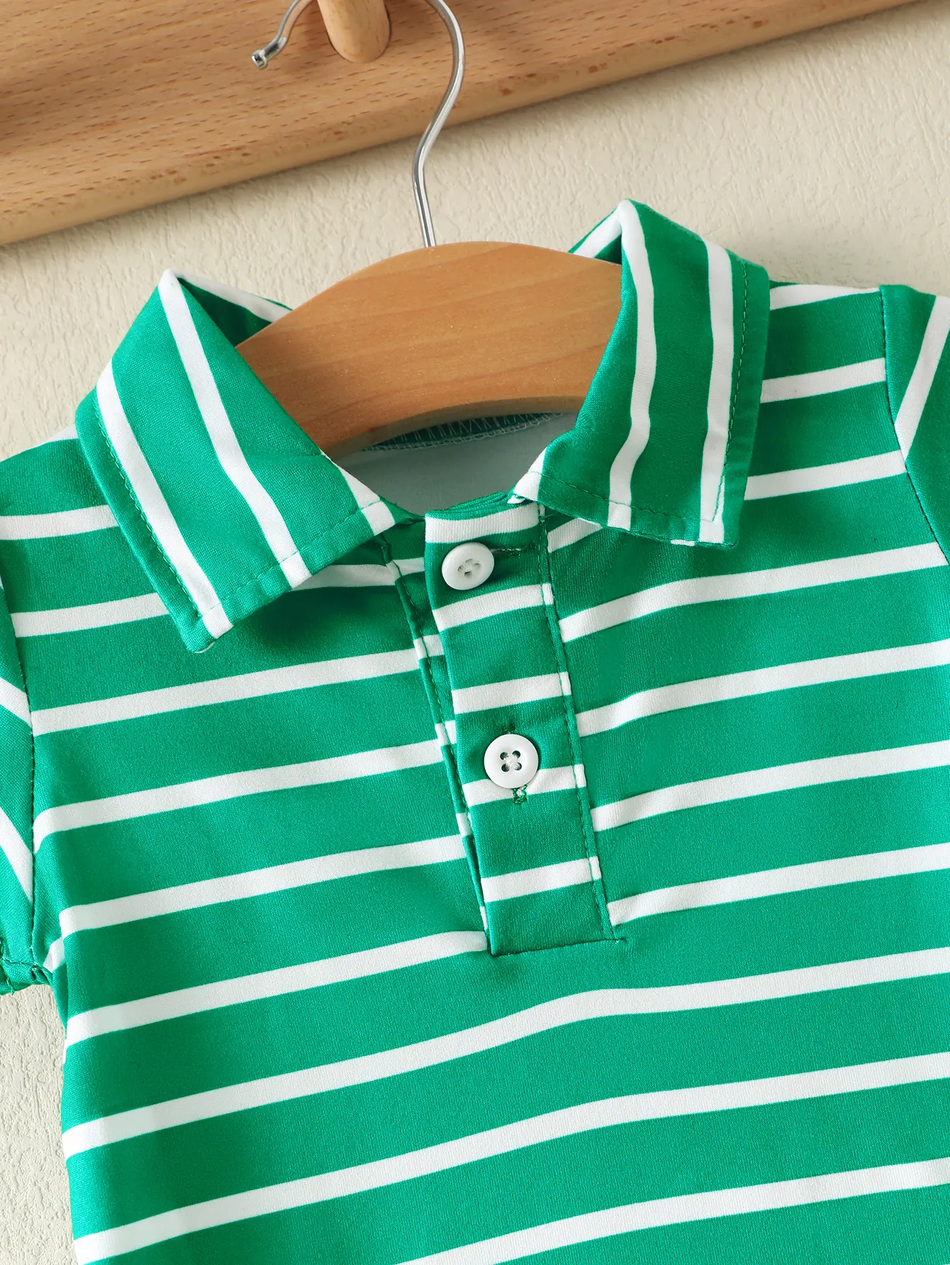 3pcs Baby boy  Striped Button Short sleeved Bodysuit 0-18 Months Big Baby boy Summer  Bodysuit Baby clothing
