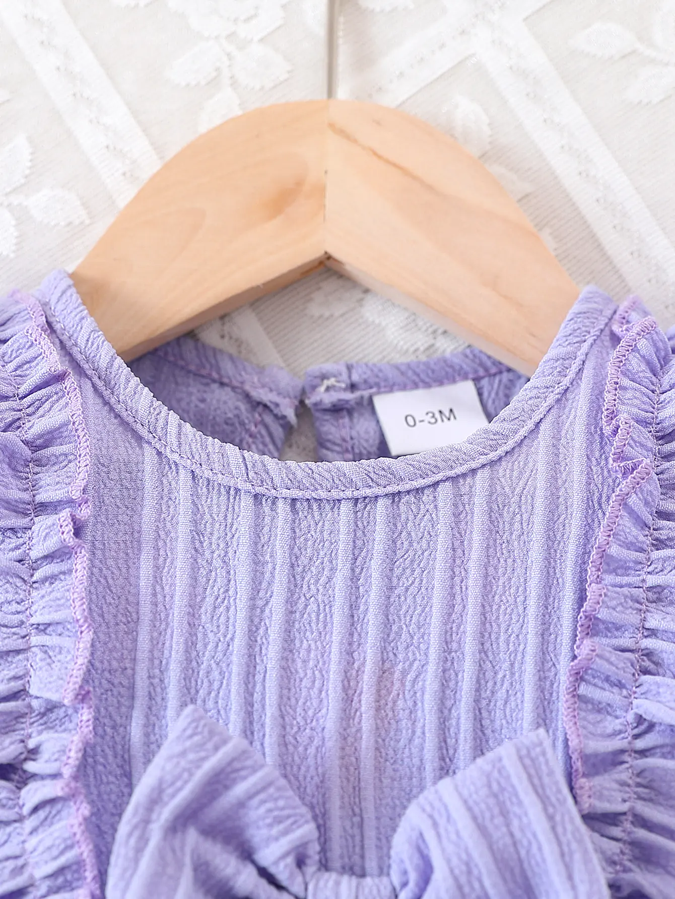 0-24 Months Cute Baby Girl Summer Dress Purple Ruffle Bow Princess Skirt+Headband 2Pcs Baby Clothing
