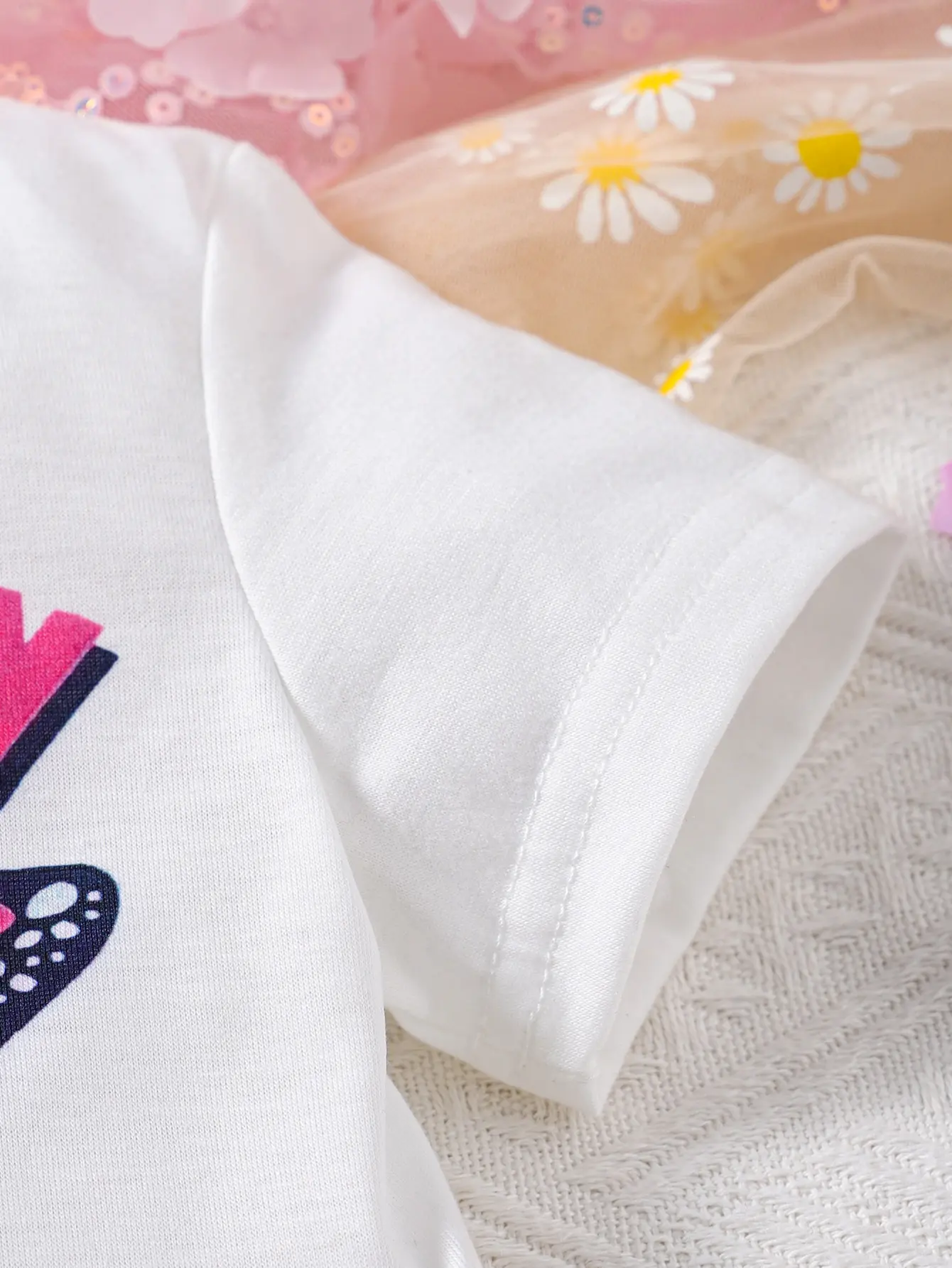Toddler Baby Girl Set Fashion Butterfly Top+3D Denim Printed Shorts Two Piece Set 0-24 Months Baby Girl Summer Set baby clothes