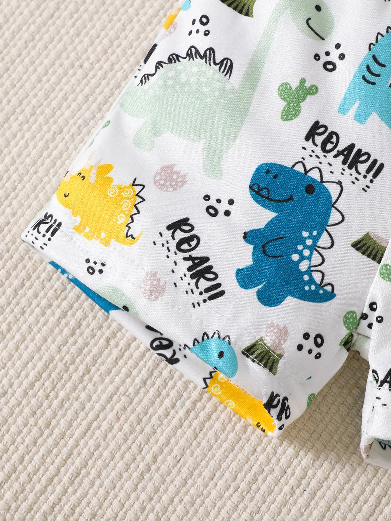 0-18 Months old Baby boy Summer Set Dinosaur Print Short sleeved and Shorts Set for Newborn Baby Boy Casual Style Clothing