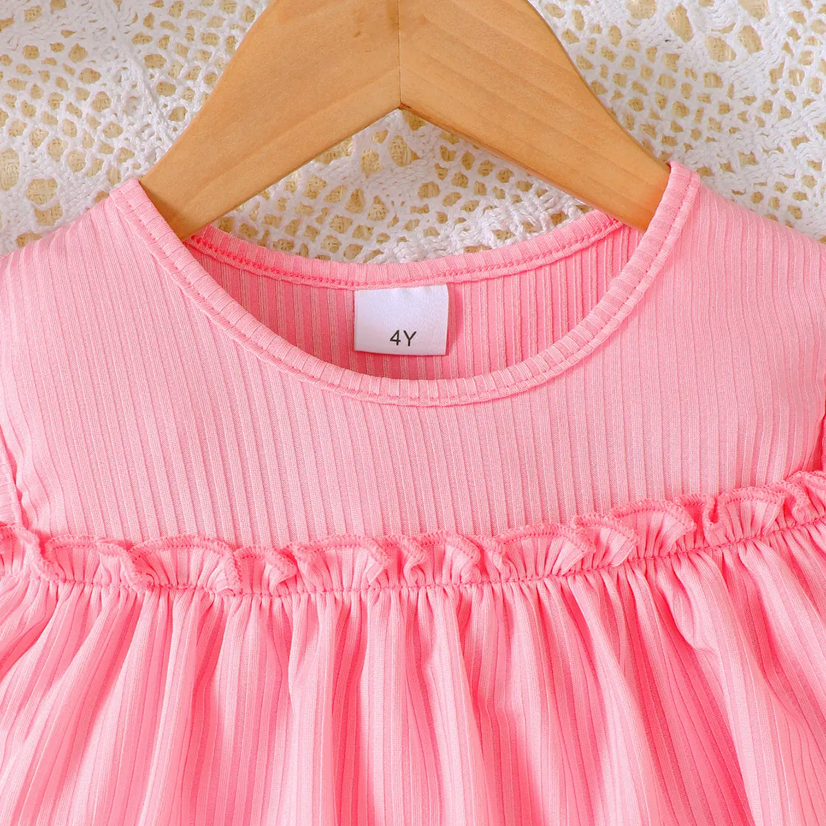 Children's girls'Set Ruffled off Shoulder Top+Irregular Skirt Two-piece set for 4-7 year old girls' Summer Party Fashion Set