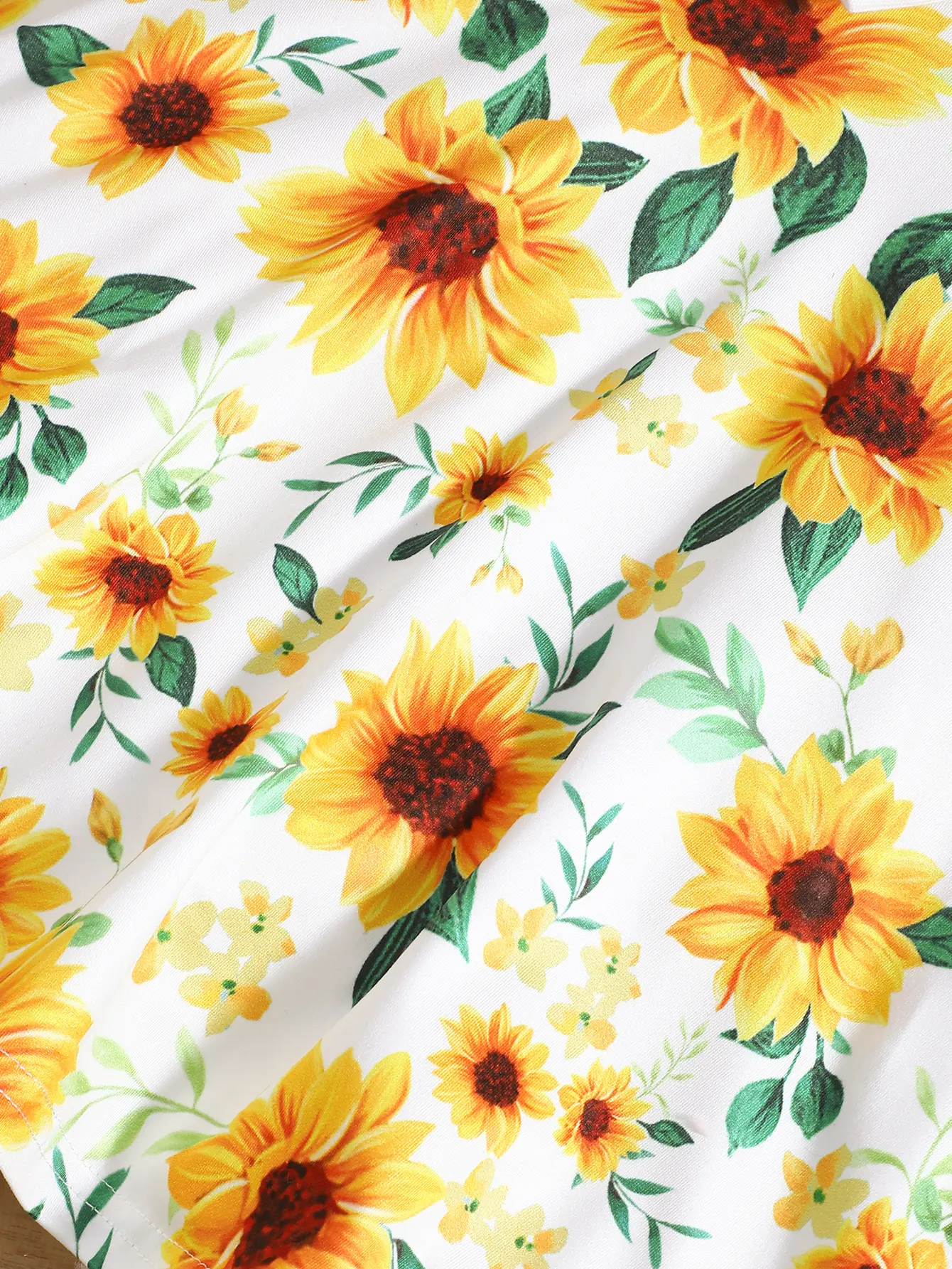 3Pcs Kid Girl Dress Sunflower Sleeveless Dress+Shawl+Hat Girl Summer Vacation Casual Dress Set for girls aged 3-8 Years